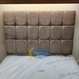 Divan bed with 54-inch standing headboard