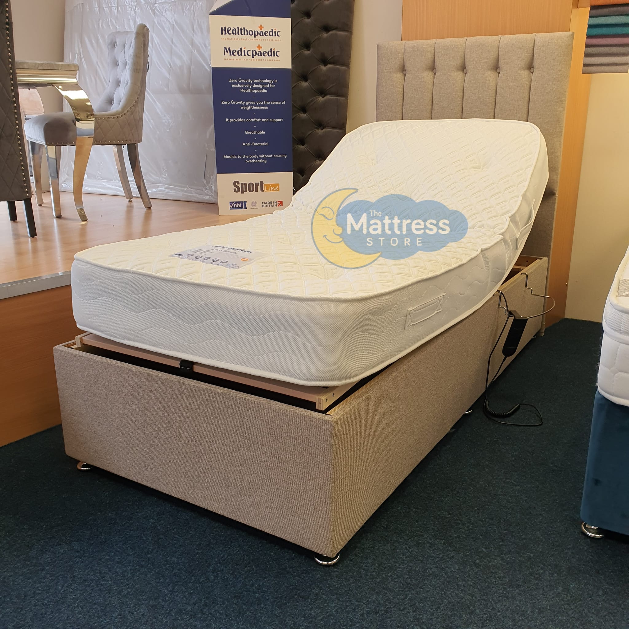 Pocket sprung mattress shop for adjustable bed